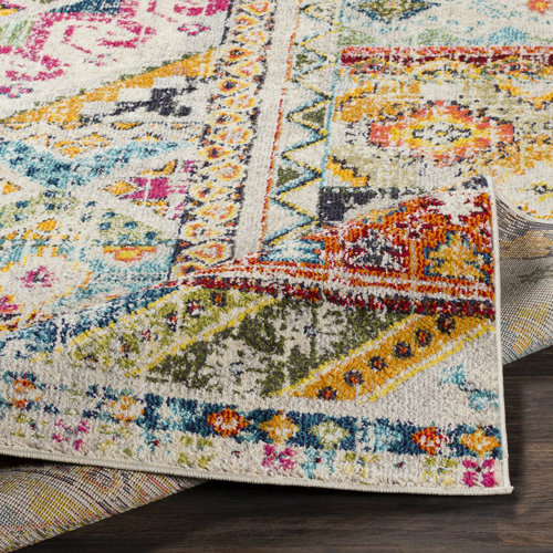 Bungalow Rose Amanah Power Loom Brown/Camel Rug & Reviews Wayfair